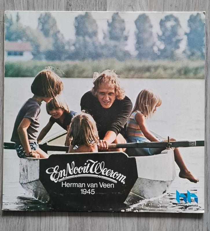 LP Herman van Veen - En Nooit Weerom, Cd's en Dvd's, Vinyl | Nederlandstalig, Gebruikt, Levenslied of Smartlap, 12 inch, Ophalen of Verzenden