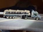tekno Scania trekker met tankoplegger, Hobby en Vrije tijd, Modelauto's | 1:50, Ophalen of Verzenden, Gebruikt, Bus of Vrachtwagen
