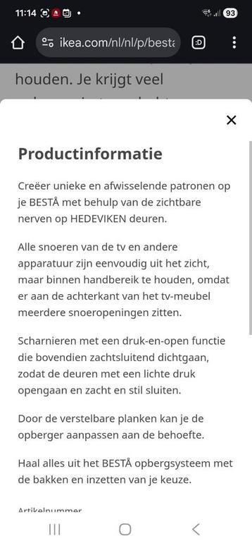 Ikea Besta TV Meubel - afbeelding 10