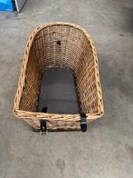 Rotan Hondenmand hondenfietsmand voor bagagedrager, Ophalen of Verzenden, Gebruikt, Fietsmand