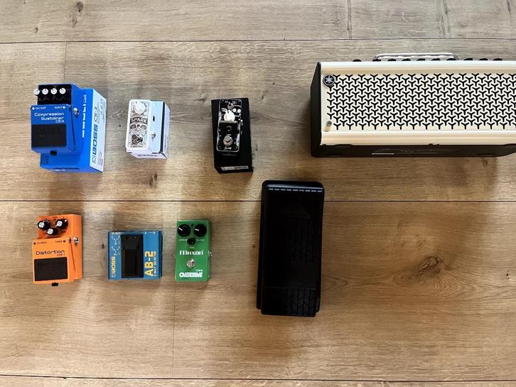 Pedalen en versterker uitverkoop, o.a. Boss Yamaha Maxon, Muziek en Instrumenten, Effecten, Zo goed als nieuw, Distortion, Overdrive of Fuzz