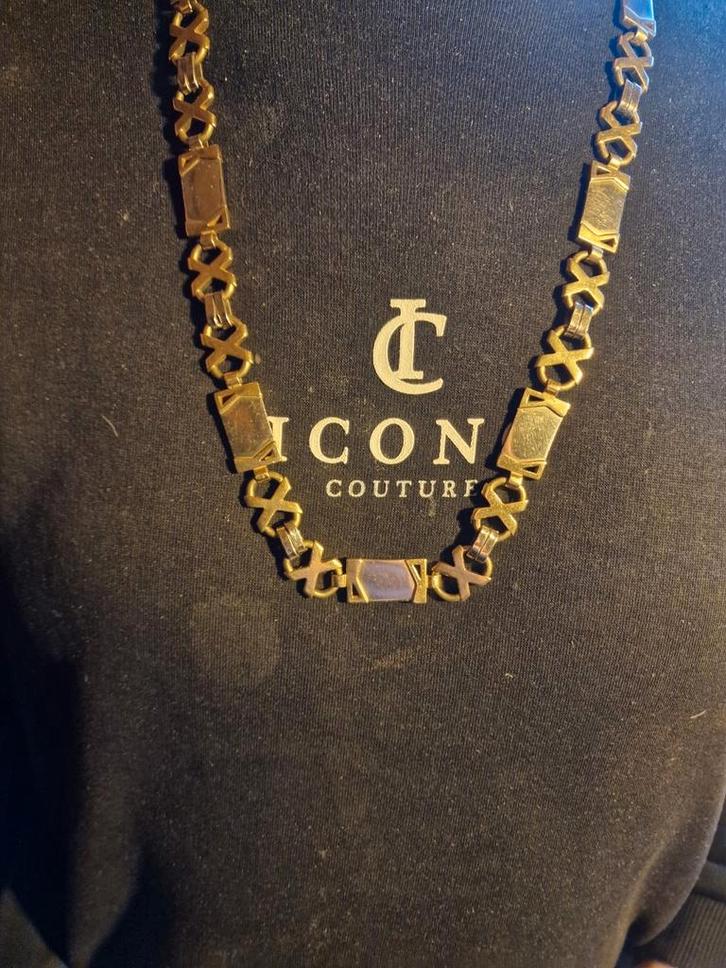 kingsley magnum goud, Sieraden, Tassen en Uiterlijk, Kettingen, Zo goed als nieuw, Goud, Goud, Ophalen