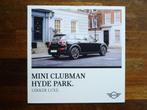 Mini Clubman Hydepark (2018), Boeken, Auto's | Folders en Tijdschriften, Ophalen of Verzenden, Nieuw, Overige merken