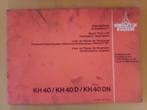 Onderdelenboek Deutz Fahr Cirkelschudder KH 40 / KH 40 D / K, Ophalen of Verzenden, Gelezen, Tractor en Landbouw
