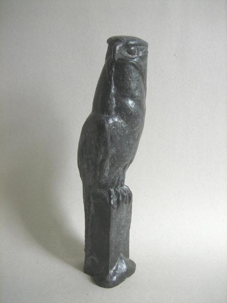 Aardewerk beeld roofvogel gesigneerd Leo Muysken (1907-1984), Antiek en Kunst, Antiek | Keramiek en Aardewerk, Ophalen of Verzenden