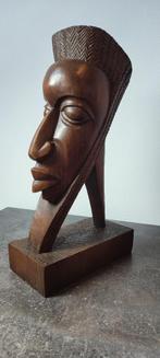 Afrikaanse houten buste, Ophalen of Verzenden