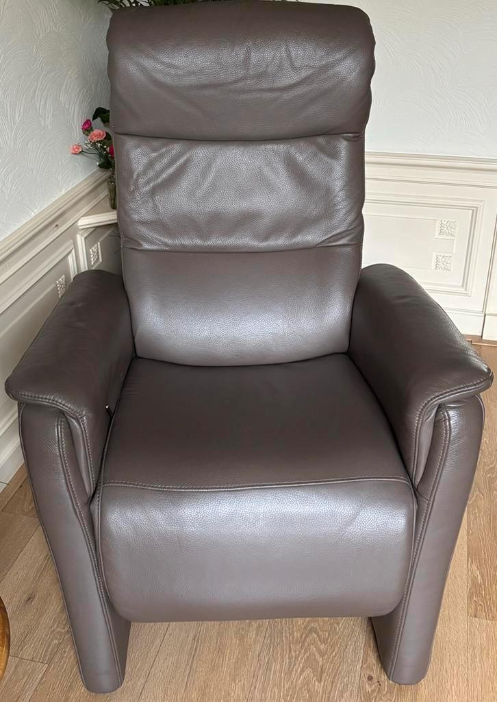 Relaxfauteuil Hukla, Huis en Inrichting, Fauteuils, Zo goed als nieuw, Leer, 75 tot 100 cm, 75 tot 100 cm, Ophalen