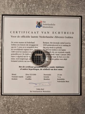 Laatste Zilveren Gulden - Prooflike beschikbaar voor biedingen