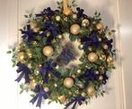 Mooie unieke grote kerstkrans met verlichting 60 cm, Huis en Inrichting, Woonaccessoires | Kransen, Ophalen of Verzenden, Nieuw