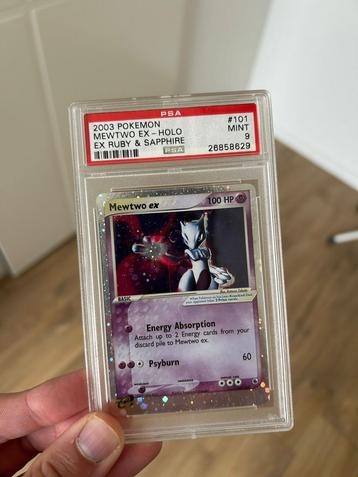 MEWTWO EX PSA 9 101/109 - 101 RUBY & Sapphire beschikbaar voor biedingen