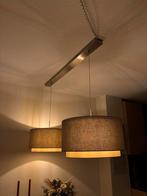 Twee hanglampen met stoffen kap, Ophalen, Zo goed als nieuw