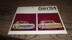 Folder  DODGE  DART  1964, Verzenden, Gelezen, Overige merken