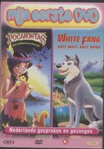 28) 2 films: Pocahontas & White Fang, half wolf, half hond, Gebruikt, Tekenfilm, Ophalen of Verzenden, Alle leeftijden