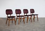vintage eetkamerstoelen  | stoelen | jaren 60, Huis en Inrichting, Stoelen, Gebruikt, Bruin, ., Hout