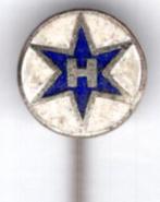 HANOMAG email op zilverkleurig tractor speldje ( D_249a ), Verzenden, Gebruikt, Transport, Speldje of Pin