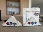 Boerenbont servethouder ( 2x), Huis en Inrichting, Keuken | Servies, Overige typen, Ophalen of Verzenden, Zo goed als nieuw, Aardewerk