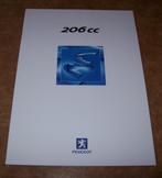 brochure Peugeot 206 CC modellen 2002, Ophalen of Verzenden, Nieuw, Overige merken
