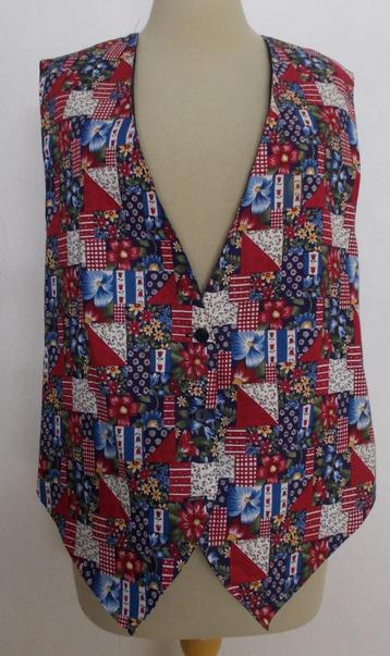 Folklore fleurig print gilet! L beschikbaar voor biedingen