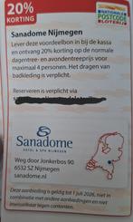 Sauna Sanadome Nijmegen 20% korting, Drie personen of meer, Kortingsbon, Spa of Sauna