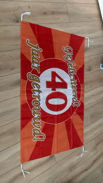 Vlag 40 jaar getrouwd beschikbaar voor biedingen