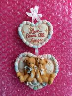 Cherished Teddies Love Bears All Things Heart Plaque hanger, Verzamelen, Beren en Cherished Teddies, Ophalen of Verzenden, Zo goed als nieuw