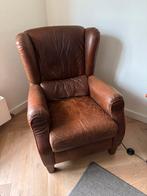 2x Leren fauteuil ‘Natuzzi’, Huis en Inrichting, Fauteuils, Ophalen, Zo goed als nieuw, 75 tot 100 cm, 50 tot 75 cm