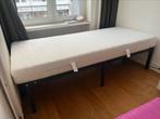 Foam Mattres 90x190 with Metal Bed Frame, Huis en Inrichting, Slaapkamer | Bedden, Ophalen, 90 cm, Eenpersoons, Zwart