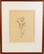 Litho John Raedecker - Dansende Man - 1947, Antiek en Kunst, Ophalen of Verzenden
