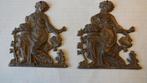 2 bronzen ornamenten voor franse pendule, Antiek en Kunst, Ophalen of Verzenden