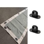 Schaduwdoek strook 250 x 50 cm – Groen – incl. patentbeugels, Ophalen of Verzenden, Nieuw