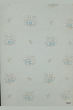 14034 Origineel oud vintage behang bloemen ruit swiet  Zacht, Huis en Inrichting, Stoffering | Behang, Verzenden, Wit