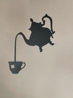Wanddecoratie theepot, Huis en Inrichting, Woonaccessoires | Memoborden, Ophalen, Zo goed als nieuw, Overige typen