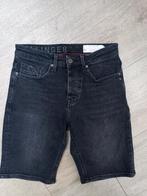 SPIJKERBROEK KORT, ZWART MAAT M, Kleding | Heren, Spijkerbroeken en Jeans, Hallinger, Zwart, Overige jeansmaten, Ophalen of Verzenden
