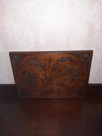 Leuk dienbladje met houtsnijwerk, Antiek en Kunst, Antiek | Meubels | Kasten, Ophalen of Verzenden