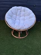 Papasan loungestoel bruin rotan + evt. 1 extra stoel, Tuin en Terras, Ophalen, Zo goed als nieuw, Rotan, Stapelbaar