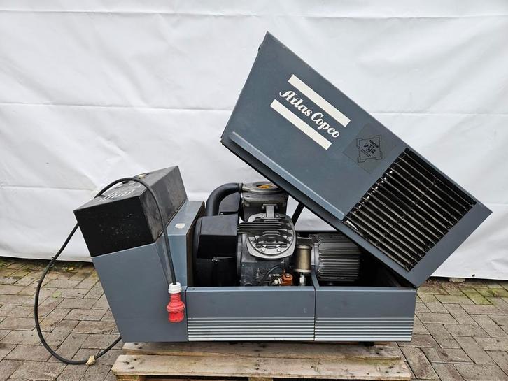 Atlas Copco LE7 compressor 550 l/min, Doe-het-zelf en Verbouw, Compressors, Gebruikt, 10 bar of meer, 100 liter of meer, 400 tot 800 liter/min