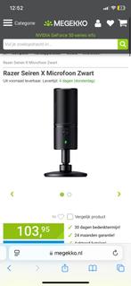 Razer seiren X, Muziek en Instrumenten, Microfoons, Ophalen of Verzenden, Nieuw, Studiomicrofoon