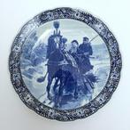 zeer groot vintage aardewerk wandbord - Delfts Blauw, Ø40 cm, Antiek en Kunst, Antiek | Wandborden en Tegels, Ophalen