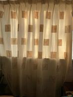 Kamerhoog overgordijn kinderkamer - giraffe print, Ophalen of Verzenden, Gebruikt, Crème, 200 cm of meer