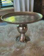 Gehammerd, zilverkleurige metalen etagère, Huis en Inrichting, Woonaccessoires | Etagères, Ophalen of Verzenden, Zo goed als nieuw