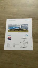 KLM / FOKKER 100 jaar Luchtvaart in Nederland, Ophalen of Verzenden, Zo goed als nieuw, Kaart, Foto of Prent