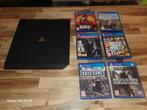 PS4 Pro + 6 Games: Red Dead, GTA V, Last of Us..., Ophalen, Gebruikt, Pro, Met games