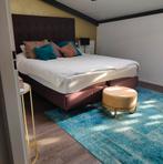 Auping boxspring 180x210 (zonder matras), Ophalen, Gebruikt, Bruin, 210 cm