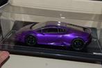 1:18 LAMBORGHINI HURACAN EVO purple MR models ltd01/01 WRH, Ophalen of Verzenden, Zo goed als nieuw, Auto, Overige merken