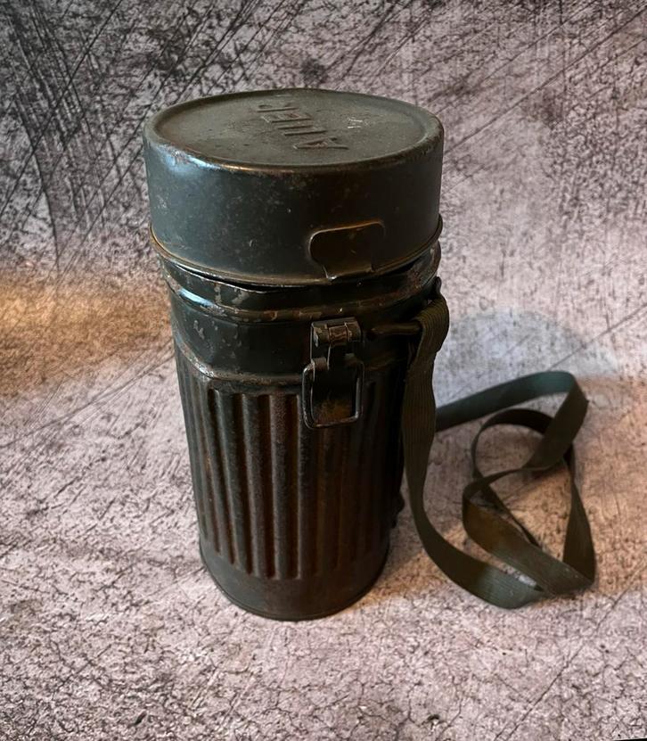 Auer gasmasker bus ww2, Verzamelen, Militaria | Tweede Wereldoorlog, Landmacht, Overige typen, Duitsland, Ophalen of Verzenden