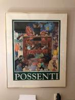 Antonio Possenti - Ingelijst Kunstwerk - Italiaans Kun, Ophalen of Verzenden, Rechthoekig Staand