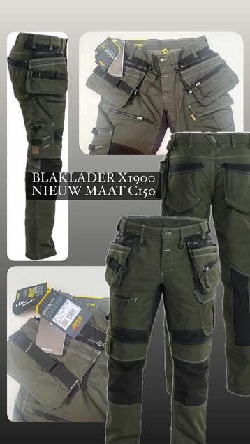 Blåkläder X1900 Werkbroek stretch C150 Nieuw Groen / Zwart beschikbaar voor biedingen