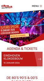80 90 00 party eindhoven, Tickets en Kaartjes, Twee personen