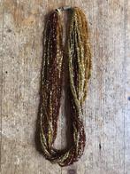 Ketting vintage rocaille, Sieraden, Tassen en Uiterlijk, Kettingen, Ophalen of Verzenden, Zo goed als nieuw, Bruin, Overige materialen