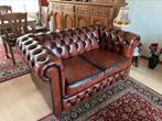 Chesterfield bankstel, Huis en Inrichting, Banken | Sofa's en Chaises Longues, Ophalen, Gebruikt, Vierpersoons of meer, Leer